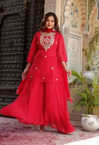 Jaipuri Pure Georgetta Butties Kurti