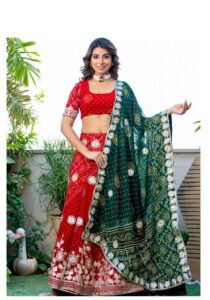 Jaipuri Georgetta Lehenga & Choli